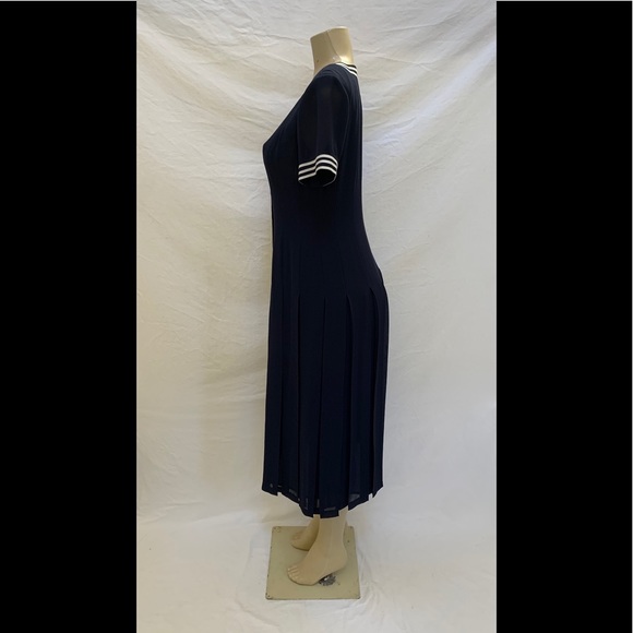 Talbots Size 6P Nautical Inspired Pleated Dress - Picture 6 of 8